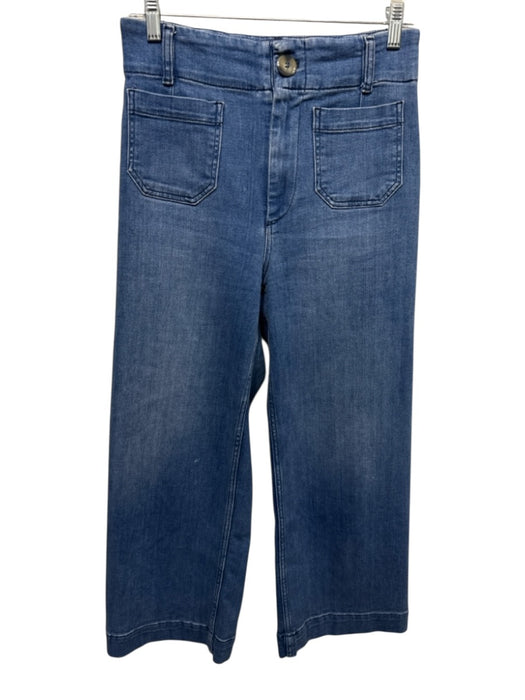 Pilcro and the Letterpress Size 25 Medium Wash Cotton Blend High Rise Jeans Medium Wash / 25