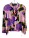 Psophia Vazquez de Castro Size S Purple, Green & Black Silk Blend Top Purple, Green & Black / S
