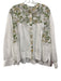 Hannah Size 1 White, Green & Yellow Cotton Long Balloon Sleeve Botanical Top White, Green & Yellow / 1
