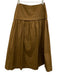 Pearl by Lela Rose Size 2/S Brown Cotton Short Sleeve Button Front Skirt Set Brown / 2/S