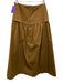 Pearl by Lela Rose Size 2/S Brown Cotton Short Sleeve Button Front Skirt Set Brown / 2/S