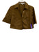 Pearl by Lela Rose Size 2/S Brown Cotton Short Sleeve Button Front Skirt Set Brown / 2/S