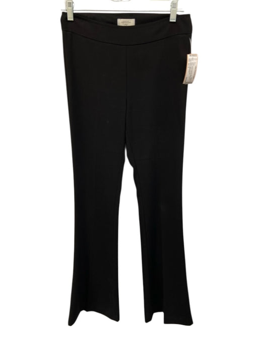 Avenue Montaigne Size xs / 2 Black Rayon Blend Pull on Flare Leg Trouser Pants Black / xs / 2