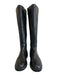 Andre Assous Shoe Size 8.5 Black Leather & Textile Knee High Side Zip Boots Black / 8.5