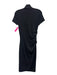 Brunello Cucinelli Size S Dark Gray Wool Blend Short Sleeve Turtleneck Dress Dark Gray / S