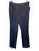 Ann Mashburn Size S/6 Dark Wash Linen Blend Chambray Flare Leg Blazer Pant Set Dark Wash / S/6