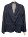 Ann Mashburn Size S/6 Dark Wash Linen Blend Chambray Flare Leg Blazer Pant Set Dark Wash / S/6