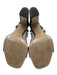Valentino Garavani Shoe Size 37.5 Black Leather Upper Gold Tone Details Sandals Black / 37.5