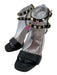 Valentino Garavani Shoe Size 37.5 Black Leather Upper Gold Tone Details Sandals Black / 37.5