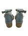 Valentino Garavani Shoe Size 38 Light Blue & Beige Leather Upper Sandals Light Blue & Beige / 38