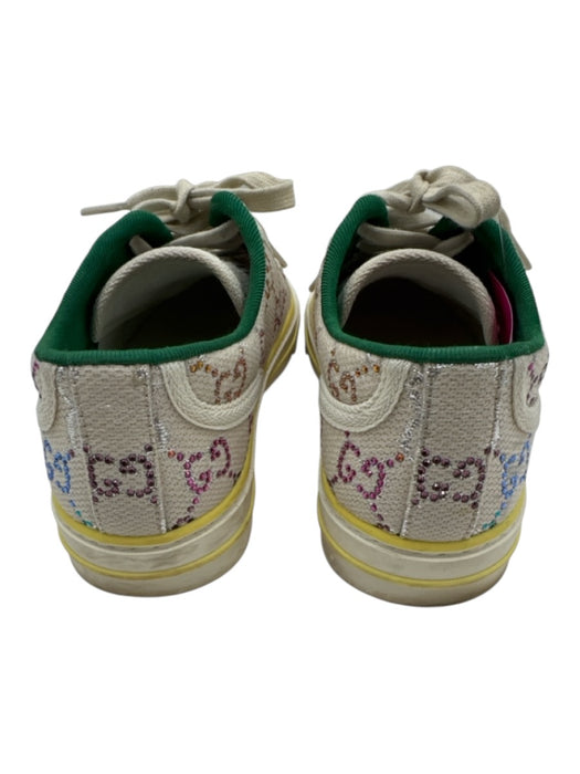 Gucci Shoe Size 37 Beige & Multi textile upper Rhinestone Guccissima Sneakers Beige & Multi / 37