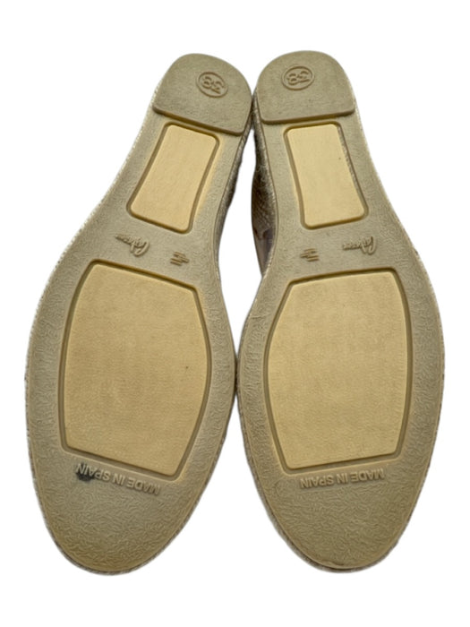 Castaner Shoe Size 38 Beige textile upper D'orsay Lace Up Ankle Wedge Espadrille Beige / 38