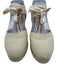 Castaner Shoe Size 38 Beige textile upper D'orsay Lace Up Ankle Wedge Espadrille Beige / 38
