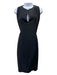 Gucci Size 42 Black Silk & Polyamide Sleeveless Darted Knee Length Dress Black / 42