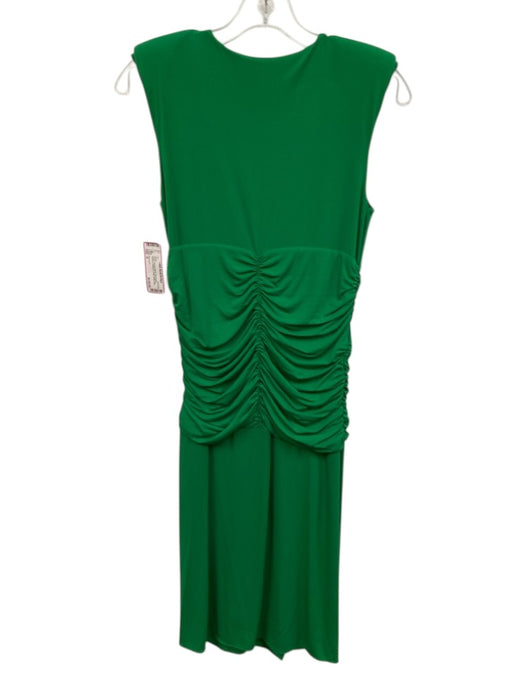 P.a.r.o.s.h. Size S Green Viscose Blend Sleeveless Ruched Gathered Dress Green / S