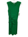 P.a.r.o.s.h. Size S Green Viscose Blend Sleeveless Ruched Gathered Dress Green / S