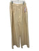 & Layered Size M Beige & Cream White Cotton & Linen Elastic Waistband Pants Beige & Cream White / M