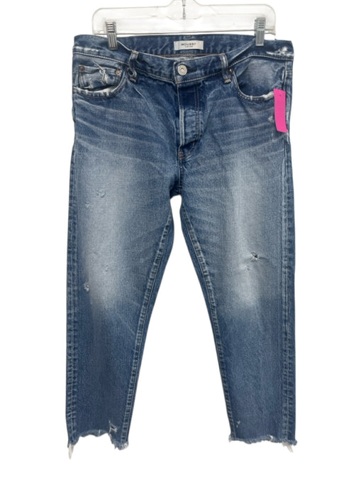 Moussy Vintage Size 31 Medium Wash Cotton Denim Distressed Button Fly Jeans Medium Wash / 31