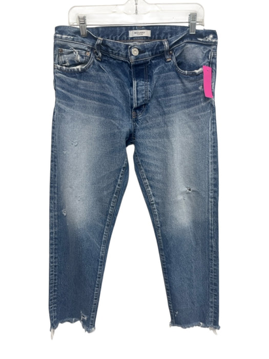 Moussy Vintage Size 31 Medium Wash Cotton Denim Distressed Button Fly Jeans Medium Wash / 31
