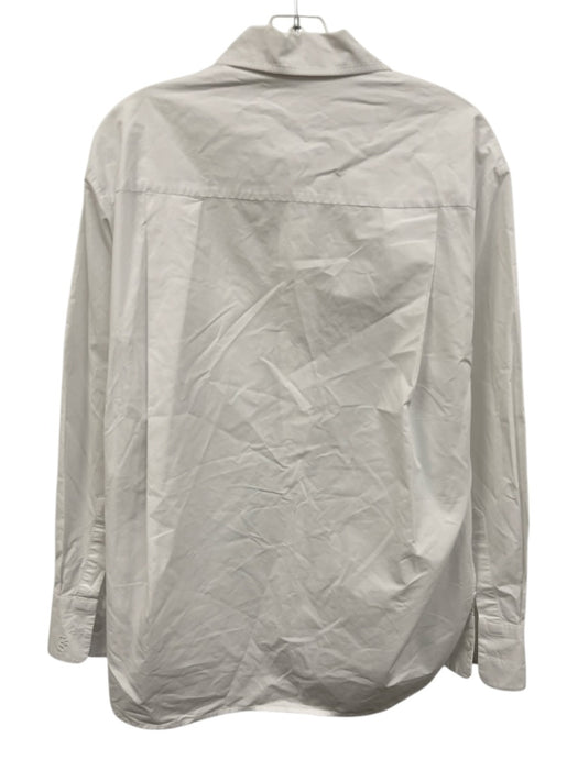 The Frankie Shop Size XS White Cotton Long Sleeve Button Up Breast Pocket Top White / XS