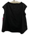 Tish Cox Size S Black Sleeveless Wide Neck Boxy High-Low Top Black / S