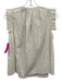 Sea New York Size 4 Cream White Cotton Ruffle Sleeveless Keyhole Back Top Cream White / 4