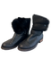 Matt Bernson Shoe Size 8 Black Leather Shearling Interior Round Toe Booties Black / 8