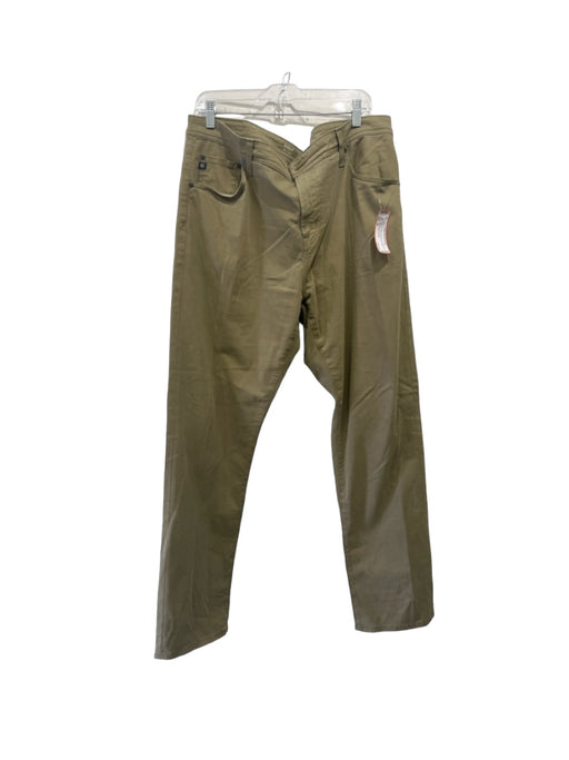 AG Size 40 Tan Cotton Solid Zip Fly Men's Pants 40