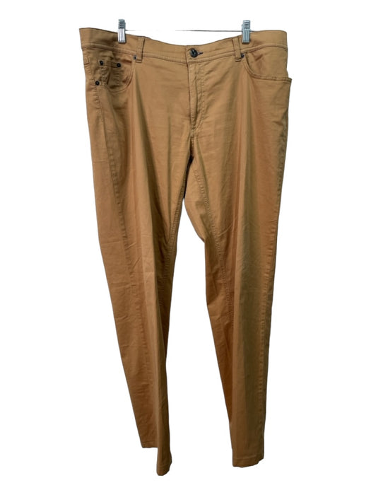 Brax Size 34 Yellow Cotton Blend Solid Khakis Men's Pants 34