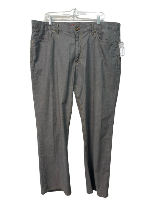 Robert Graham Size 40 Gray Cotton Blend Solid Khakis Men's Pants 40