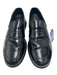 Prada Shoe Size 11.5 AS IS Black Leather Solid loafer Men's Shoes 11.5