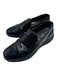 Prada Shoe Size 11.5 AS IS Black Leather Solid loafer Men's Shoes 11.5