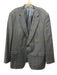 Paul Stuart Blue & Brown Wool Blend Plaid 2 Button Men's Blazer 48