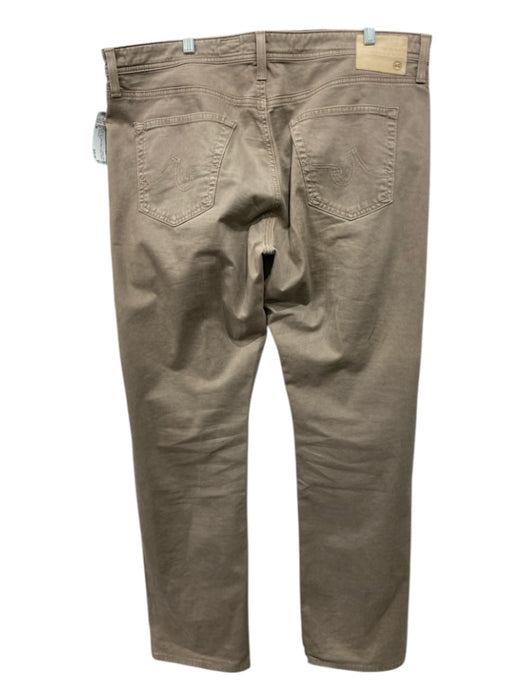 AG Size 38 Dark Tan Cotton Blend Solid Khakis Men's Pants 38