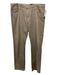 AG Size 38 Dark Tan Cotton Blend Solid Khakis Men's Pants 38