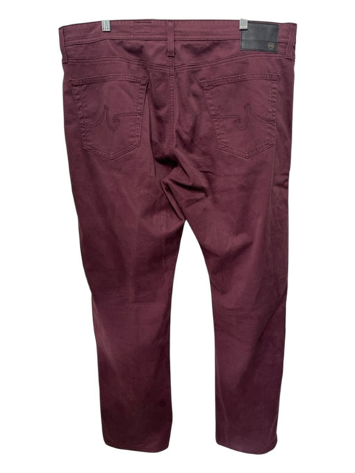 AG Size 38 Dark Red Cotton Solid Khakis Men's Pants 38