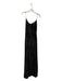 Reformation Size Small Black Viscose Blend Spaghetti Strap Scoop Neck Dress Black / Small