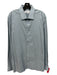 Eton Size 44 Teal Cotton Micro Spread Collar Button Down Men's Long Sleeve Shirt 44