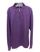 Peter Millar Size XXL Purple Cotton Blend Solid Sweatshirt Long Sleeve Shirt XXL