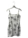 Reformation Jeans Size 2 White & Black Organic Cotton Spaghetti Strap Mini Dress White & Black / 2