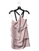 Jay Godfrey Size 2 Pink & Black Silk Strap Detail Sleeveless Side Zip Dress Pink & Black / 2