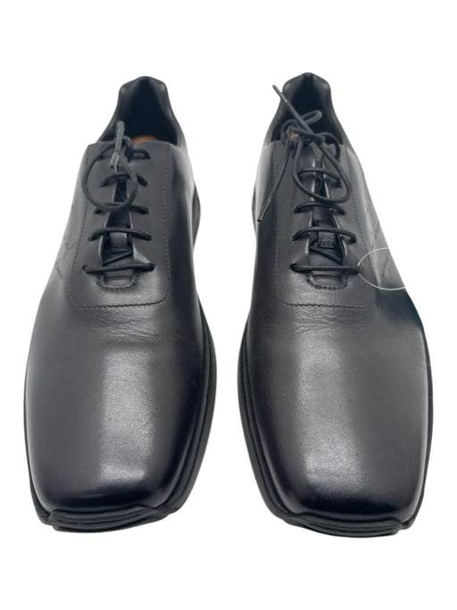 Berluti Shoe Size 12 Black Leather Solid Dress Men's Shoes 12