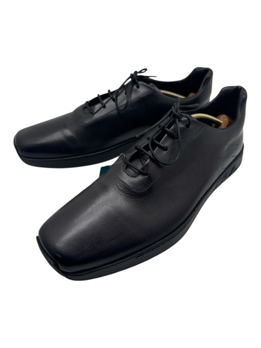 Berluti Shoe Size 12 Black Leather Solid Dress Men's Shoes 12