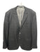 Couture Gray & Blue Wool Plaid 2 Button Men's Blazer Gray & Blue / 48