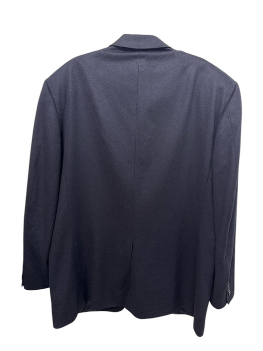 Hickey Freeman Black Cashmere Solid 2 Button Men's Blazer Black / 48L