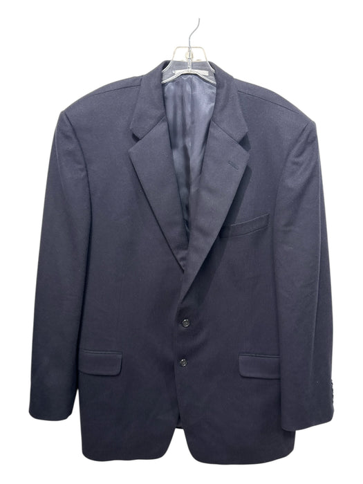 Hickey Freeman Black Cashmere Solid 2 Button Men's Blazer Black / 48L