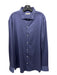 Rye 51 Size XL Blue Cotton Blend Solid Button Up Spread Collar Long Sleeve Shirt Blue / XL