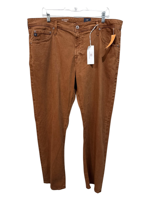 AG NWT Size 38 Brown Cotton Blend Solid Khakis Men's Pants Brown / 38