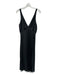Dalood Size Small Black Viscose Sleeveless V Neck Sequinned Top Dress Black / Small