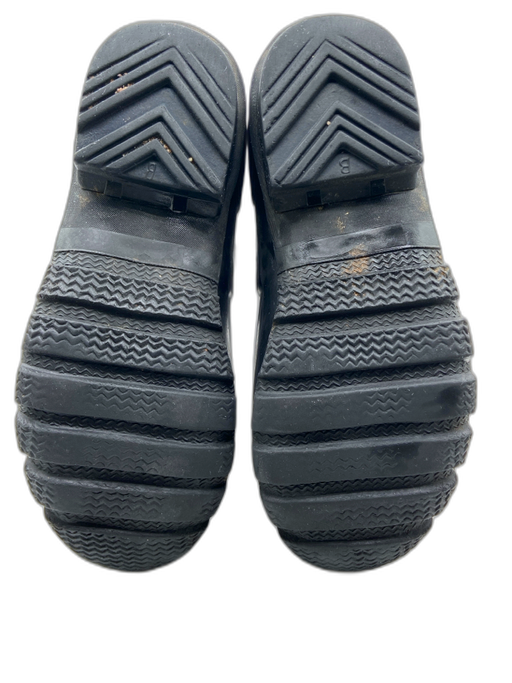 Hunter Shoe Size 5 Black Rubber Weatherproof Round Toe Pull Tabs Calf Boots Black / 5